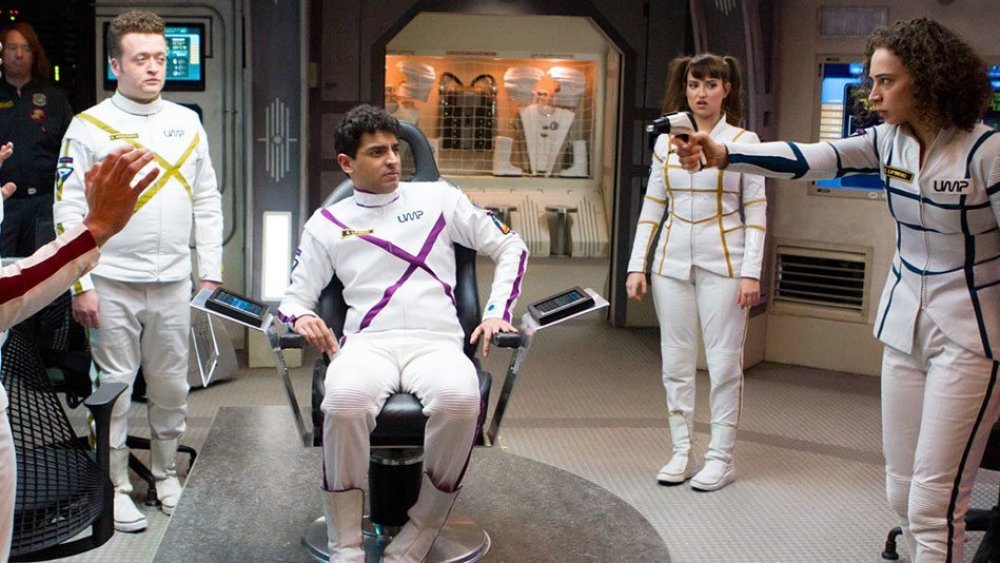 Other Space cast on set