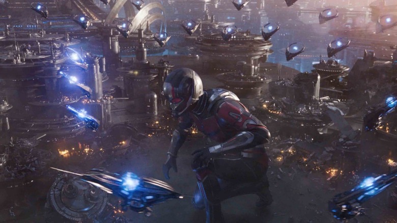 Ant-Man kneeling