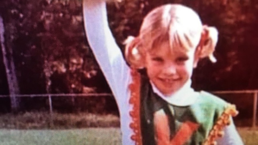 Pauley Perrette as a child