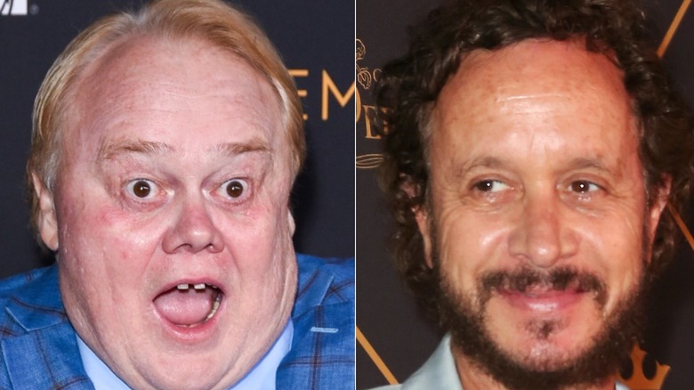 Louie Anderson and Pauly Shore smiling