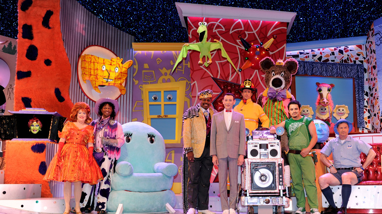 Pee Wee's playhouse cast smiling