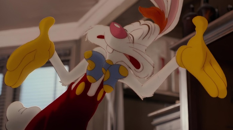 Roger Rabbit holding out his hands