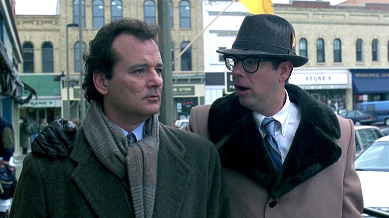 Ned talking to Phil Connors in Groundhog Day
