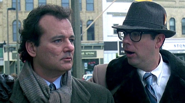 Ned talking to Phil Connors in Groundhog Day