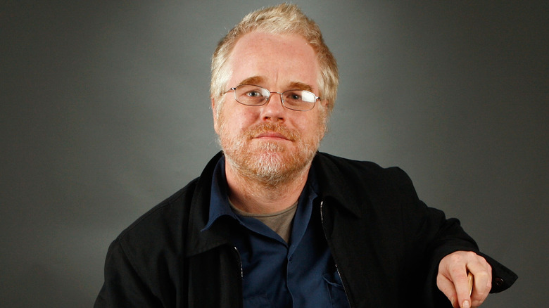 Phillip Seymour Hoffman poses