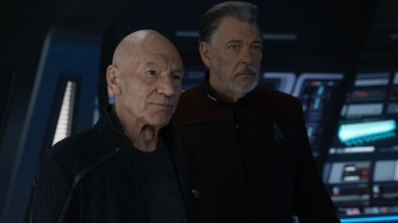 Admiral Picard and Captain Riker