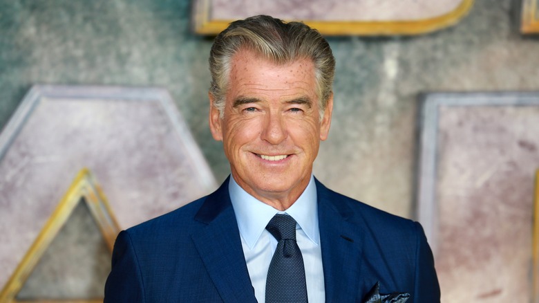 Pierce Brosnan smiling