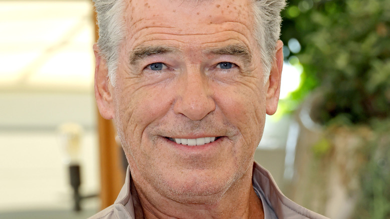 Pierce Brosnan smiles