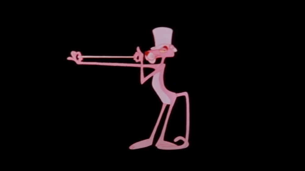 The opening credits of The Return of the Pink Panther