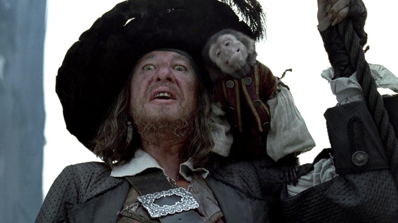 Captain Barbossa and his monkey