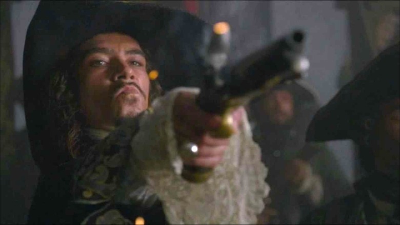 The Spaniard firing gun