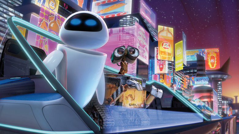 Eve and WALL-E on the Axiom in WALL-E