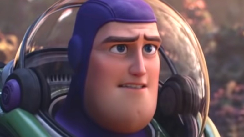Buzz Lightyear looking worried