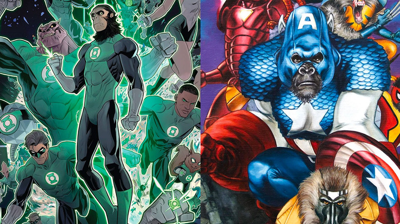 Green Lantern apes and Ape-vengers