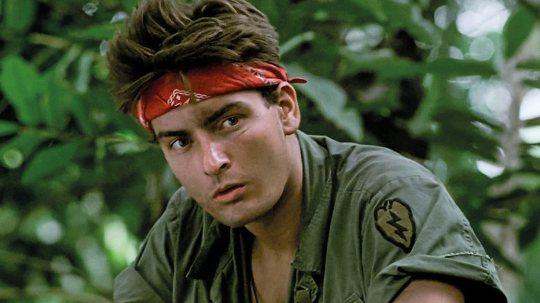 Charlie Sheen in Platoon