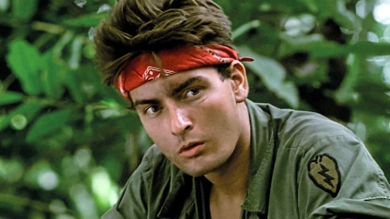 Charlie Sheen in Platoon