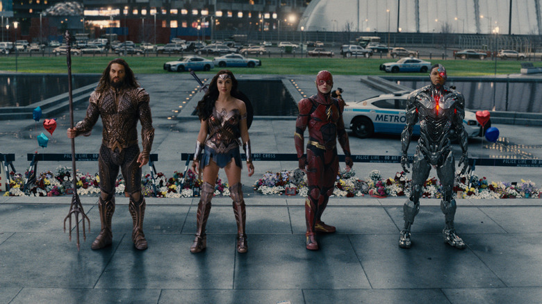 Aquaman, Wonder Woman, Flash, Cyborg