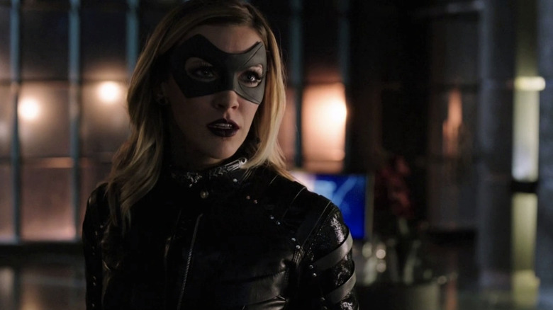 Laurel Lance fighting as Black Canary