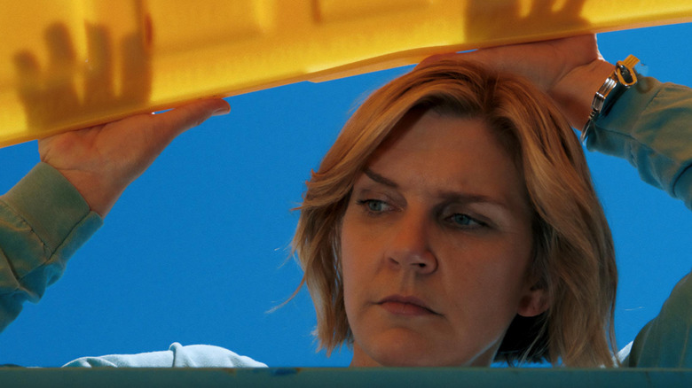 Carol searching for something in "Pluribus"