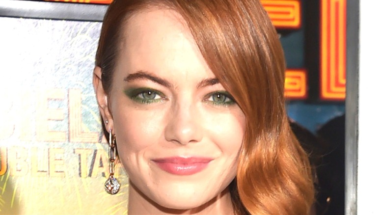 Emma Stone smiles Zombieland: Double Tap event 