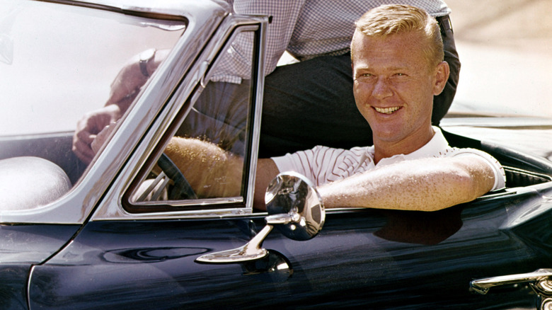 Todd sitting in a car in Route 66 (1960)