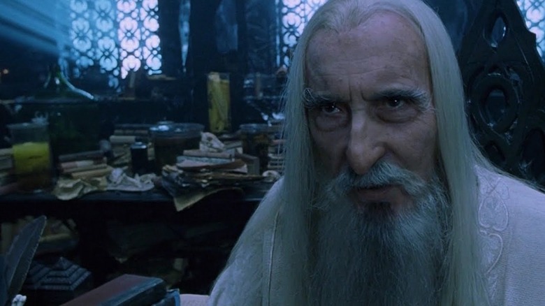 Saruman staring menacingly