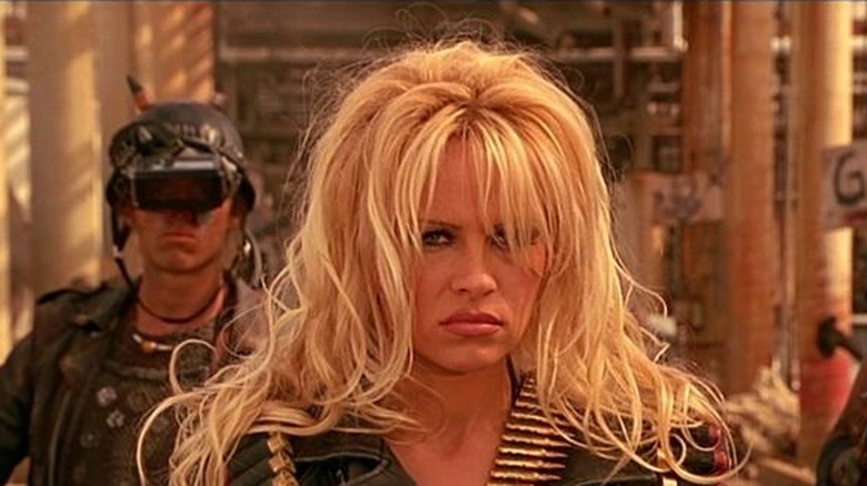 Pamela Anderson in leather