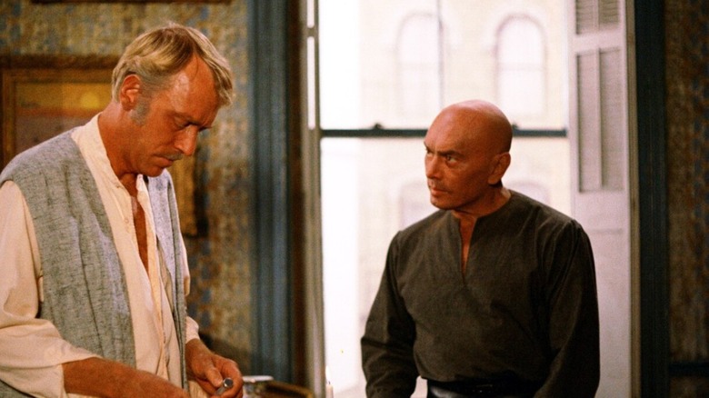 Brynner confronts von Sydow