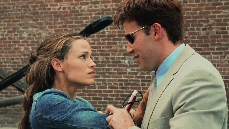 Matt and Elektra sparring outside (2003)