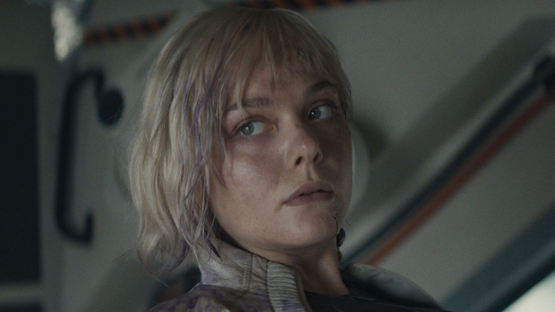 Thia looks annoyed in "Predator: Badlands" (2025)