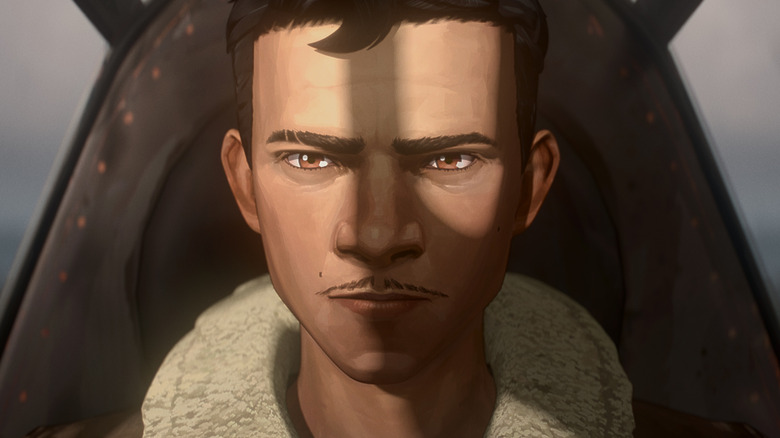 WW2 pilot in Predator: Killer of Killers looking fierce in cockpit