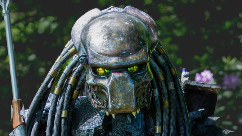 A Predator alien in the woods