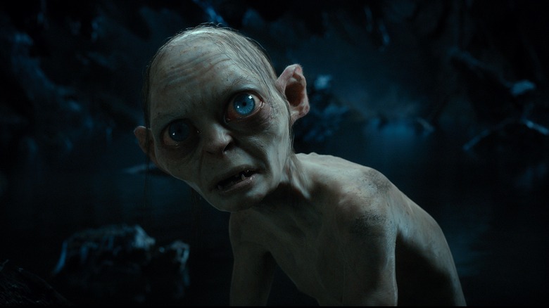 Gollum looking up concerned in The Hobbit: An Unexpected Journey (2012)