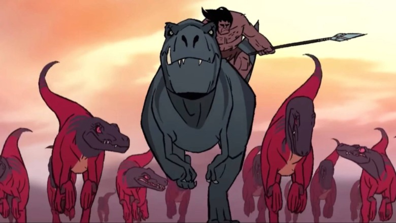 Primal dinosaur battle