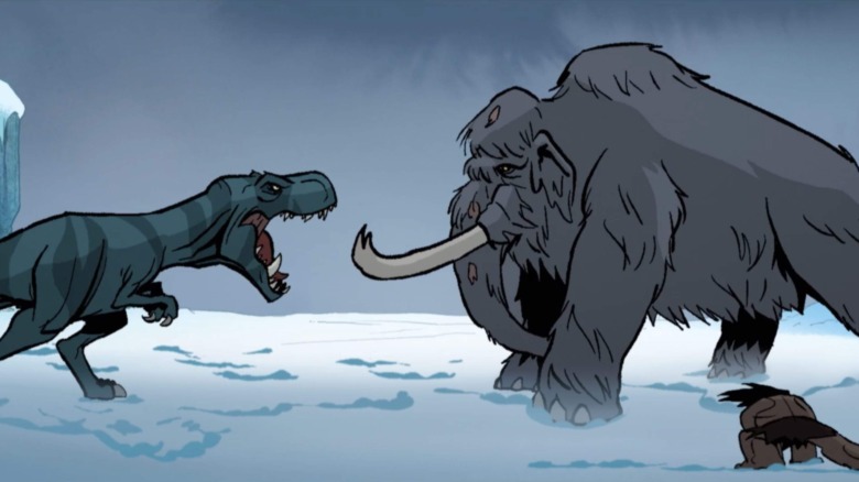Primal dinosaur vs mammoth