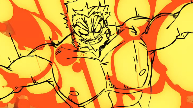 Santa resists flames in 