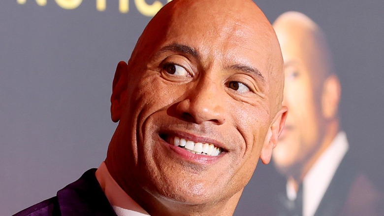 Dwayne "The Rock" Johnson at a red carpet event 