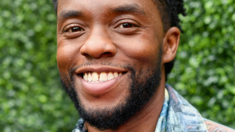 Chadwick Boseman smiling