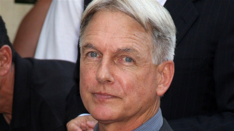 Mark Harmon with white hair