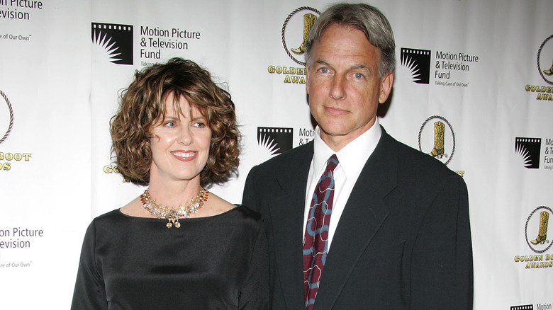 Mark Harmon and Pam Dawber smiling