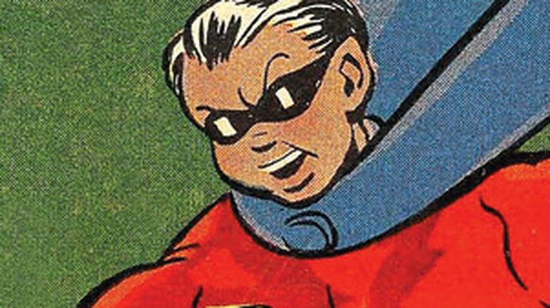 Supersnipe in costume, as shown in "Pulp Power"