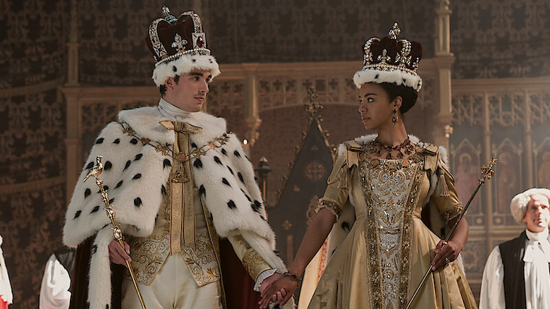 Charlotte and King George walking