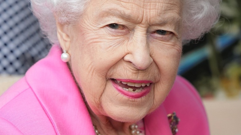 Queen Elizabeth II smiling