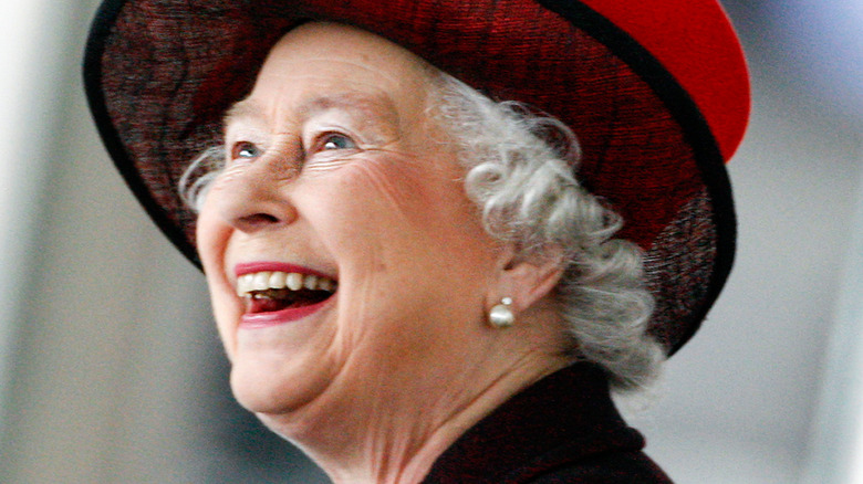 Elizabeth II smiles