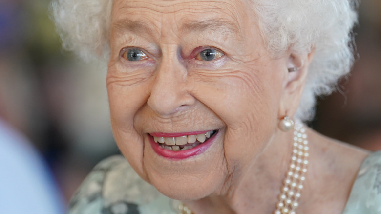 Queen Elizabeth II smiling