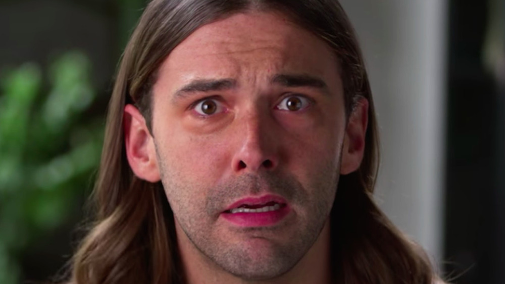 Jonathan Van Ness looking disturbed