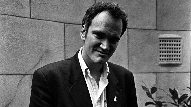 Quentin Tarantino smiling in London, 1994