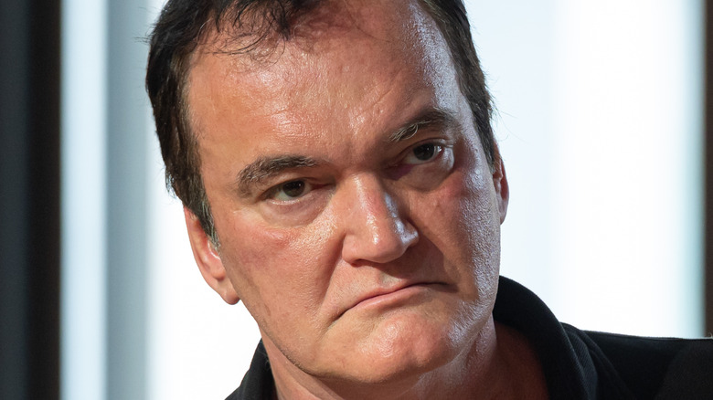 Quentin Tarantino frowning