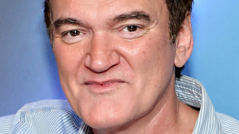 Quentin Tarantino poses