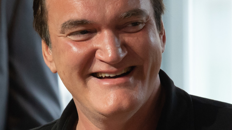 Quentin Tarantino laughing